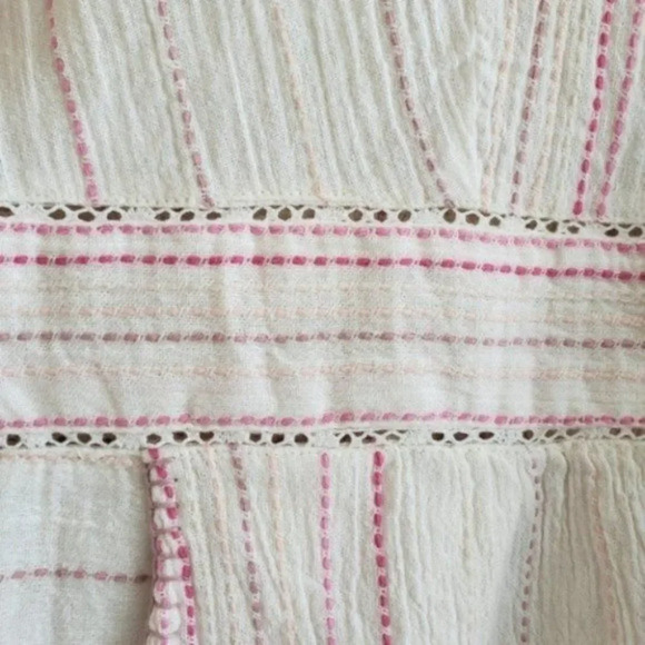 LoveShackFancy Lucy Striped Romper Pink White 'cloud' Size 10 NWT - Picture 9 of 16